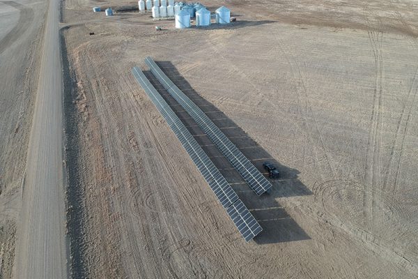 PRU-D Small-Scale Solar Racking on Farm