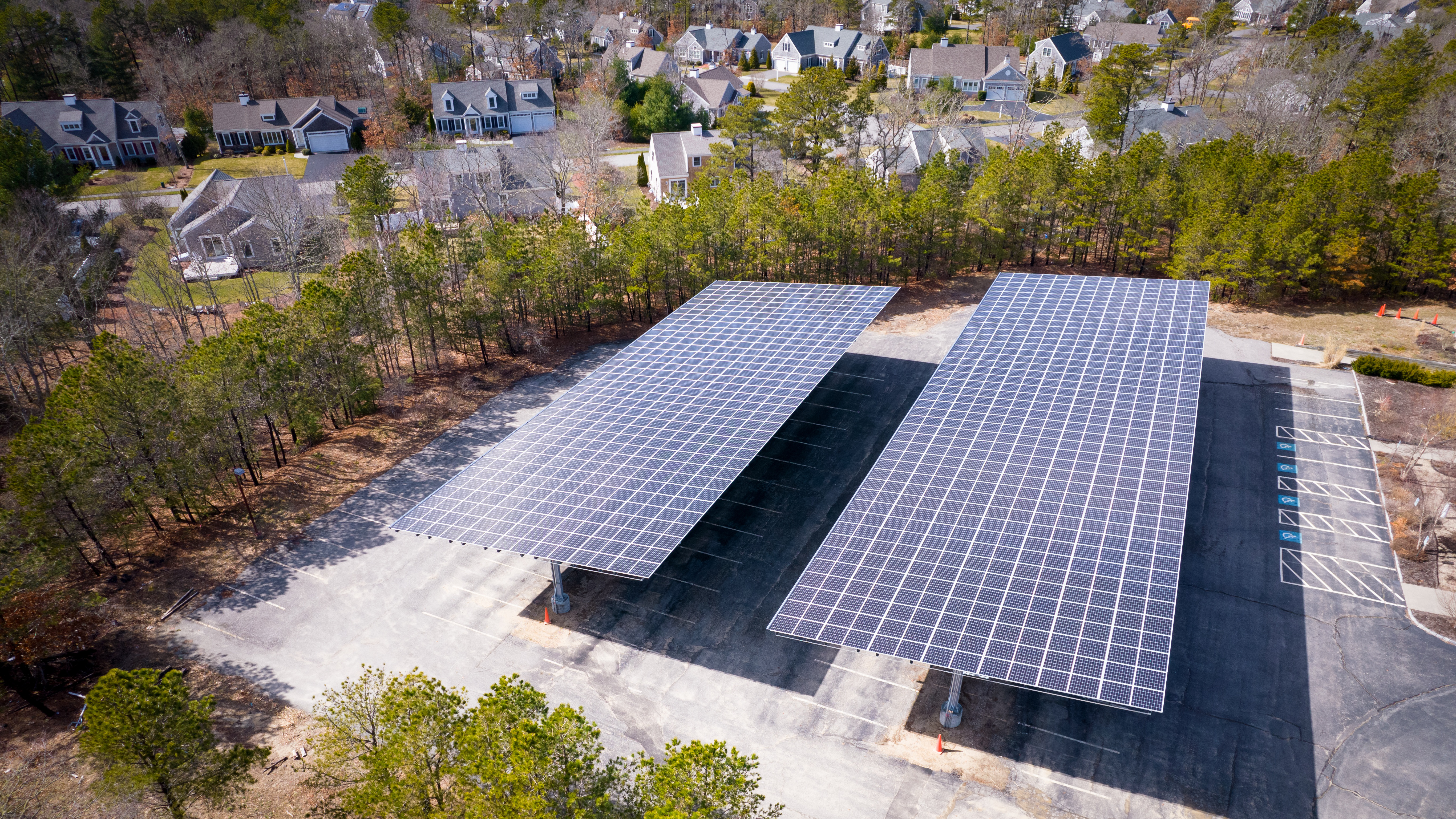 Polar Racking and Ecogy Energy Complete Construction on Solar Carport Project in Massachusetts