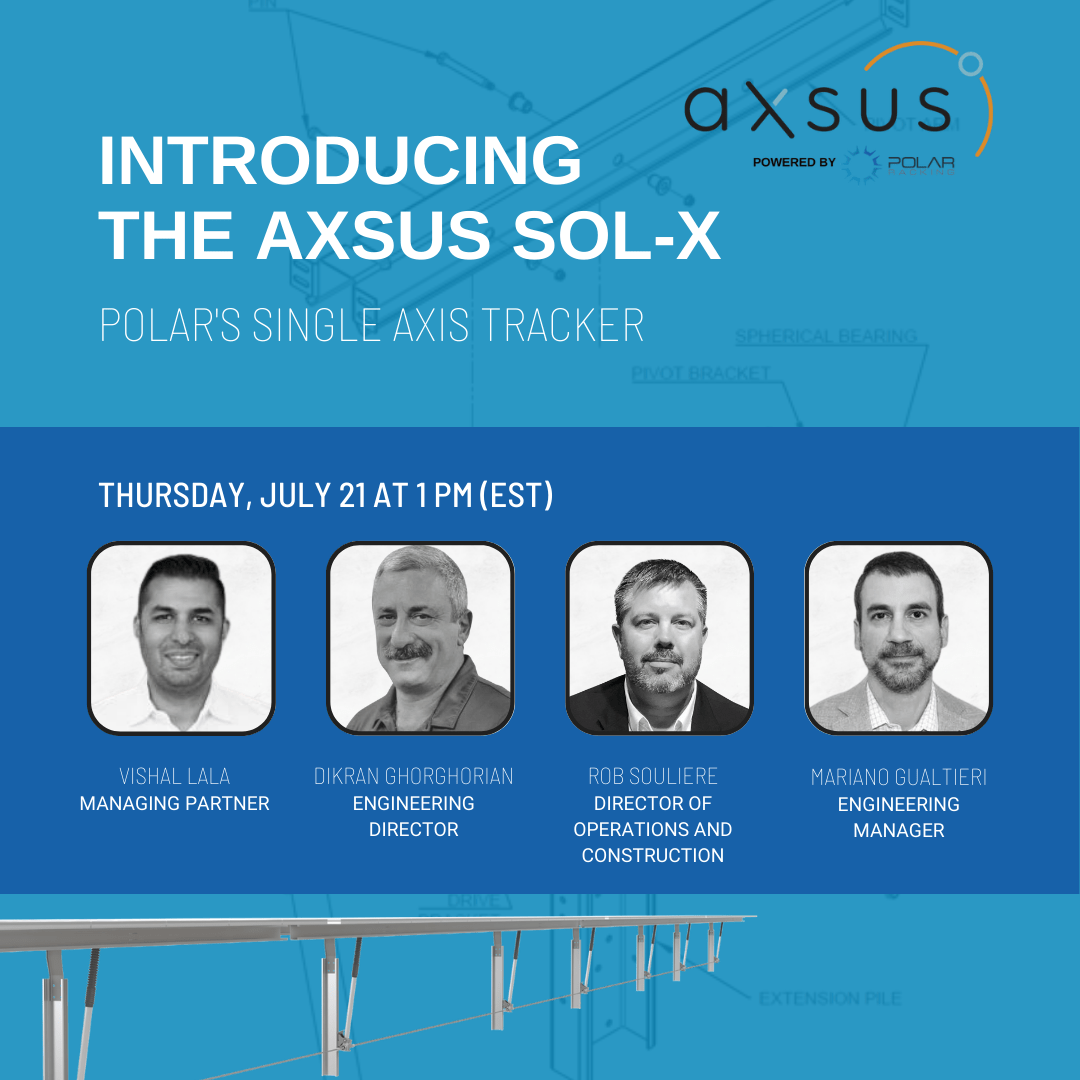 Webinar Axsus Sol-X Single Axis Tracker